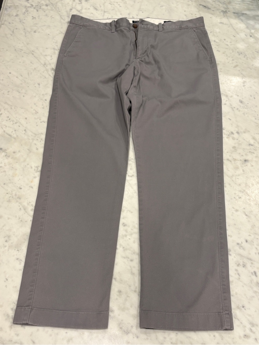 J Crew Flex, Straight, Grey Till, Cotton Pants, Size 36-32 Excellent Condition!